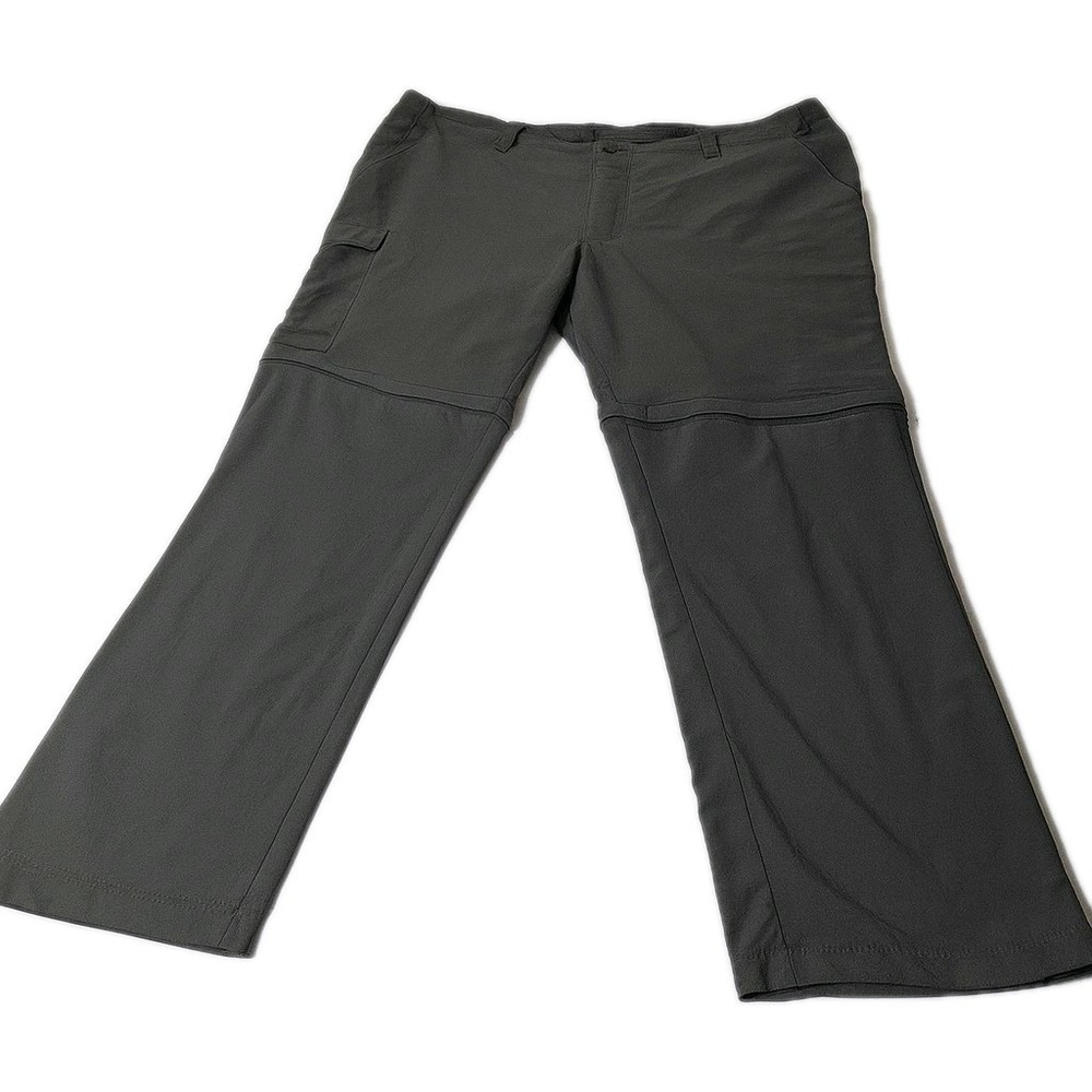Columbia Convertible Hiking Pants Mens 40x29 Gray‎ Nylon Omni-Shield
